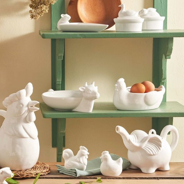 Подставка для яиц FATTORIA &laquo;Курица&raquo; фарфоровая 21,5 &times; 14 &times; 11 см La Porcellana Bianca U10009091U00 U10009091U00 фото