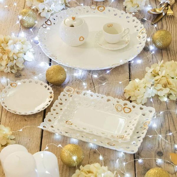 Сахарница VALENTINO ORO фарфоровая 270 мл La Porcellana Bianca P013901300 P013901300 фото