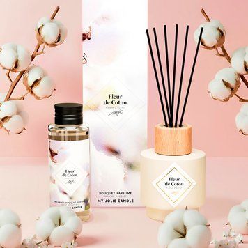 Дифузор My Jolie Candle + Наповнювач з ароматом COTTON FLOWER, 100 мл 320623 фото