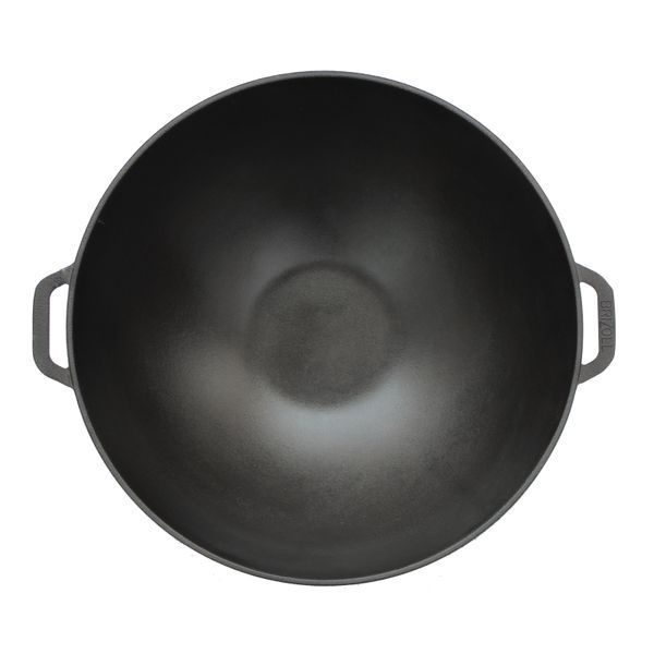 Сковорода чавунна WOK 36 см з чохлом Brizoll W36CH W36CH фото