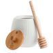 Емкость для меда INTAVOLA STRIPES с ложкой фарфоровая 250 мл La Porcellana Bianca U10204632A83 U10204632A83 фото 2