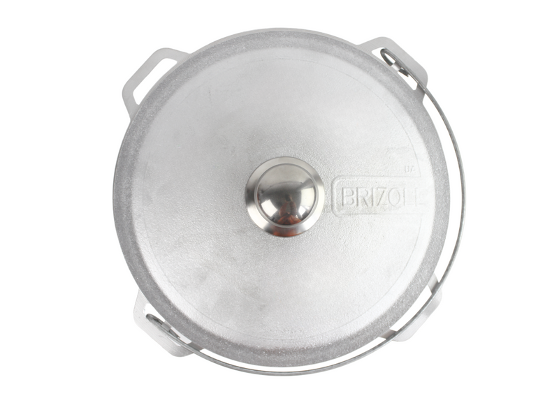 Казан алюминиевый азиатский 6 л с дужкой, крышкой и треногой Brizoll 11-006-1T 11-006-1T фото