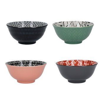 KCBOWL15PK4DFL Набір мисок Kitchen Craft Designed for Life, кераміка, діам. 15,5 см, 4 шт KCBOWL15PK4DFL фото