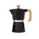 Гейзерная кофеварка (мока) LA CAFETIERE, чёрная, алюминий, 290 мл, Kitchen Craft, LCVEN6CPBLKW LCVEN6CPBLKW фото 1